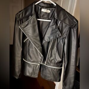 Brand NEW, Never Worn- Women’s Faux Leather Jacket!